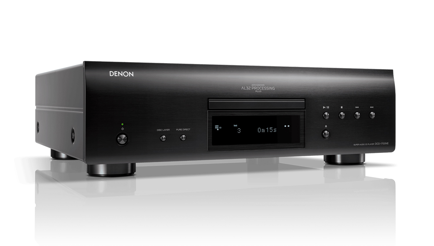 mặt trước Đầu Denon DCD-1700NE màu đen