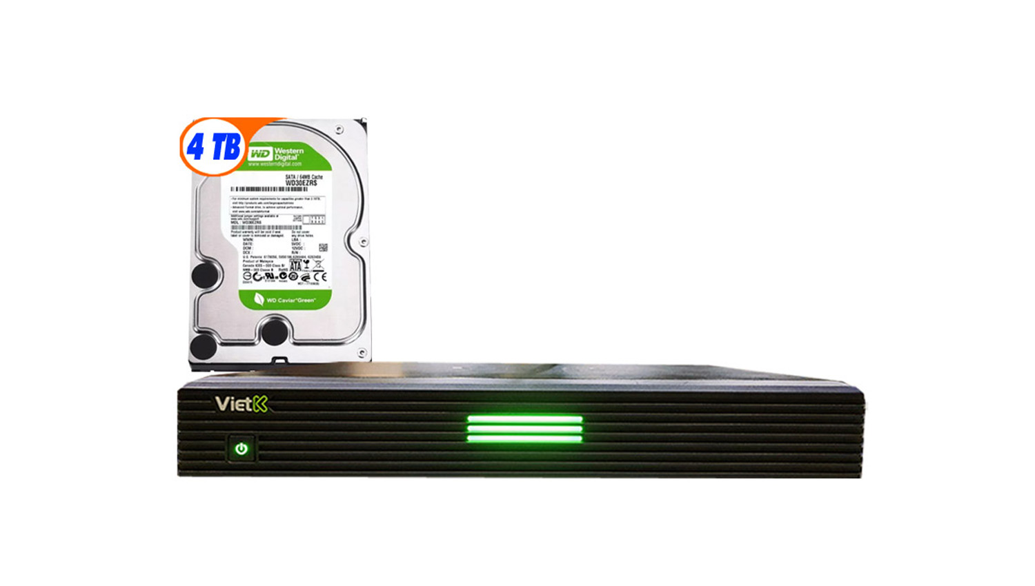 Combo Đầu VietK 4K Plus 4TB + Màn VietK 22 inch