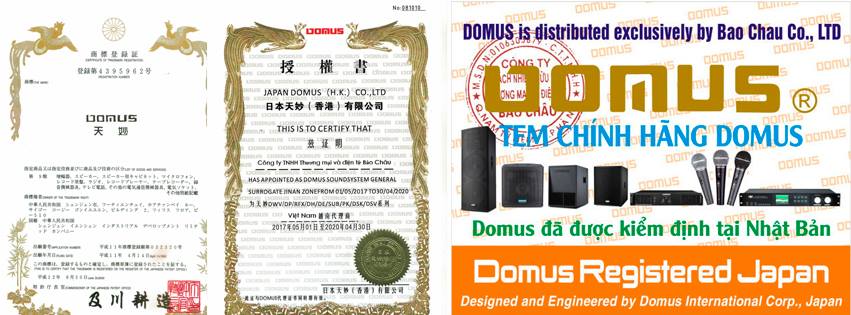 Bảo Châu Elec - Đại lý phân phối cấp 1 hãng Domus tại Việt Nam
