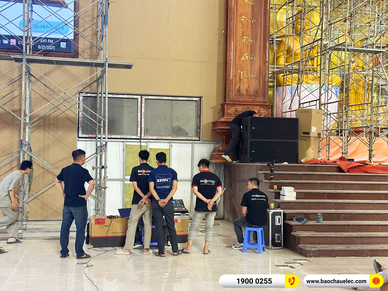 Hệ thống Line Array Audiocenter Avanda 210A hơn 1 tỷ cho Chùa Khai Nguyên tại Hà Nội 