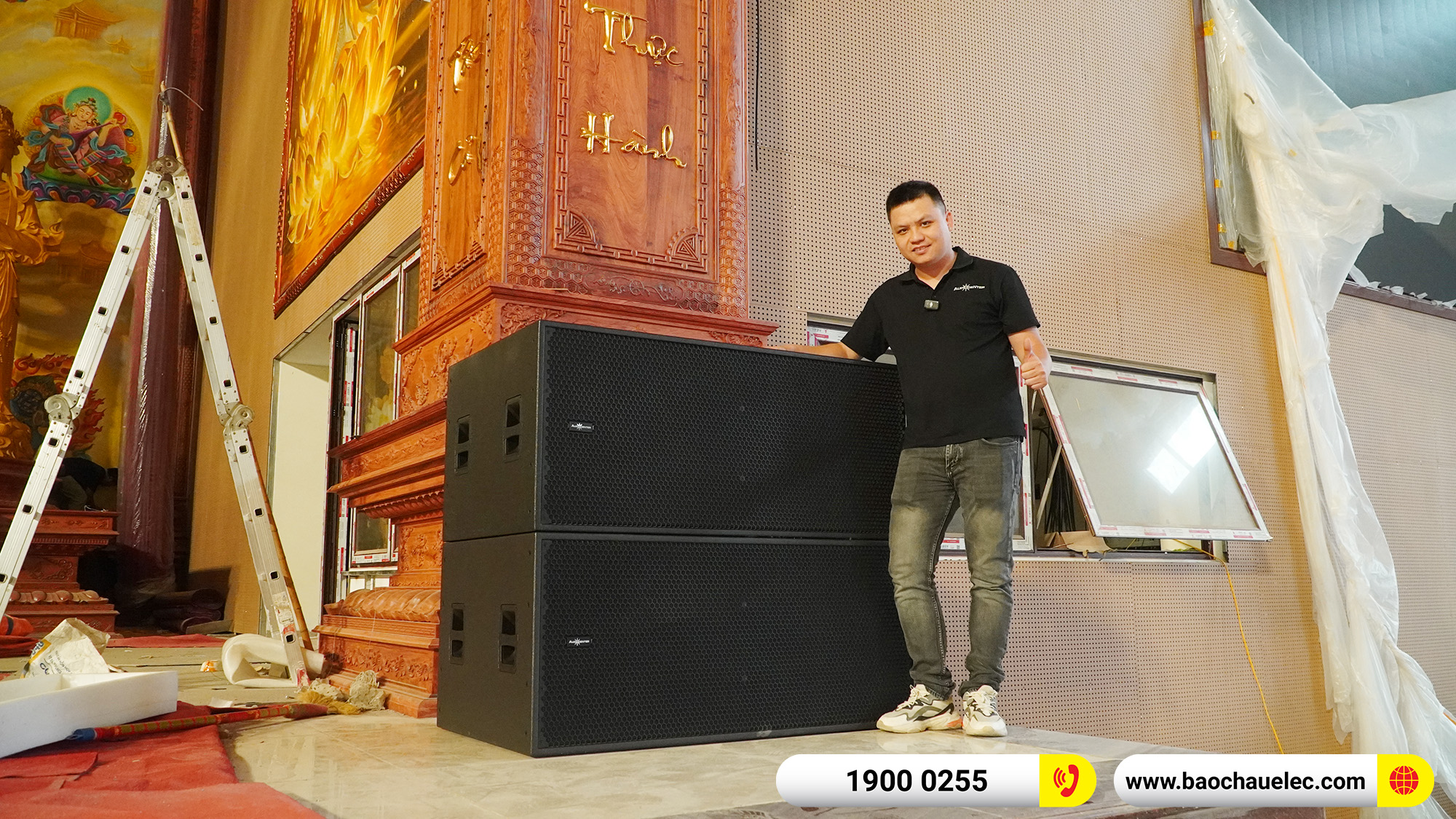 Hệ thống Line Array Audiocenter Avanda 210A hơn 1 tỷ cho Chùa Khai Nguyên tại Hà Nội 