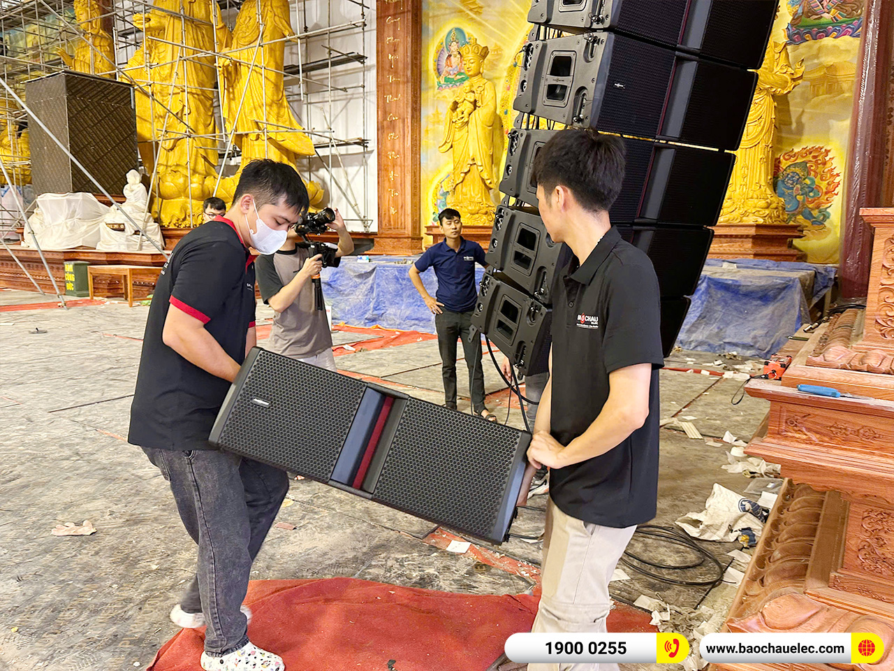 Hệ thống Line Array Audiocenter Avanda 210A hơn 1 tỷ cho Chùa Khai Nguyên tại Hà Nội 