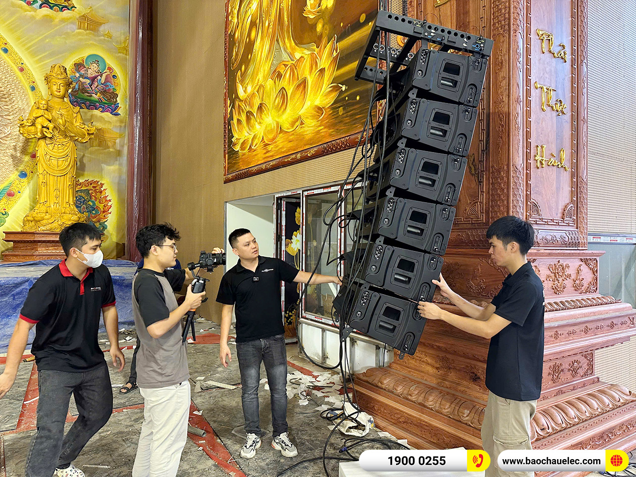 Hệ thống Line Array Audiocenter Avanda 210A hơn 1 tỷ cho Chùa Khai Nguyên tại Hà Nội 