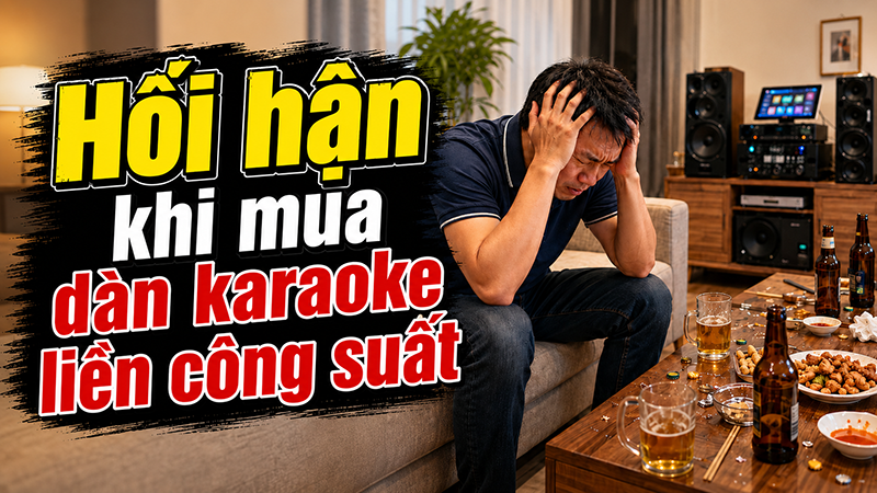 Hối hận khi mua dàn karaoke liền công suất