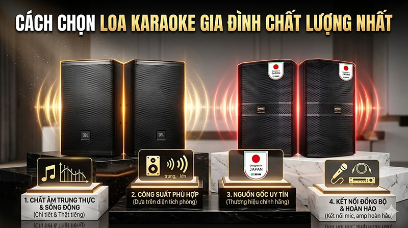 Hướng dẫn c&aacute;ch chọn loa karaoke gia đ&igrave;nh chất lượng nhất