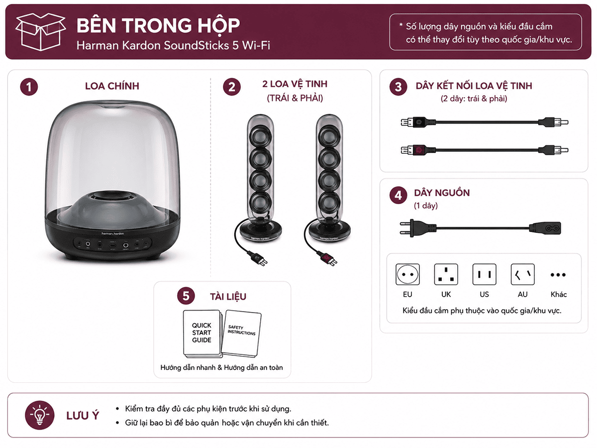 Hướng dẫn sử dụng Loa Harman Kardon Soundsticks 5 Wifi đơn giản nhất
