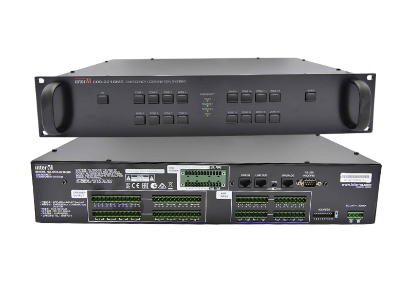 Bộ điều khiển phân vùng mở rộng của PX-6216 Inter-M ECS-6216MS