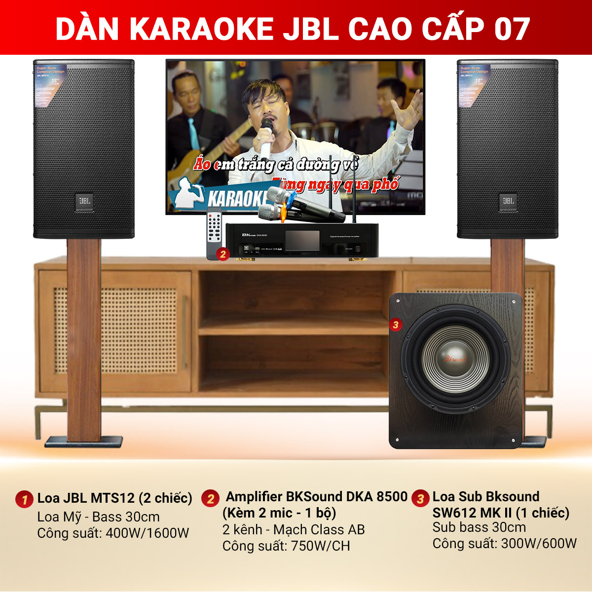 Dàn Karaoke JBL Cao Cấp 07