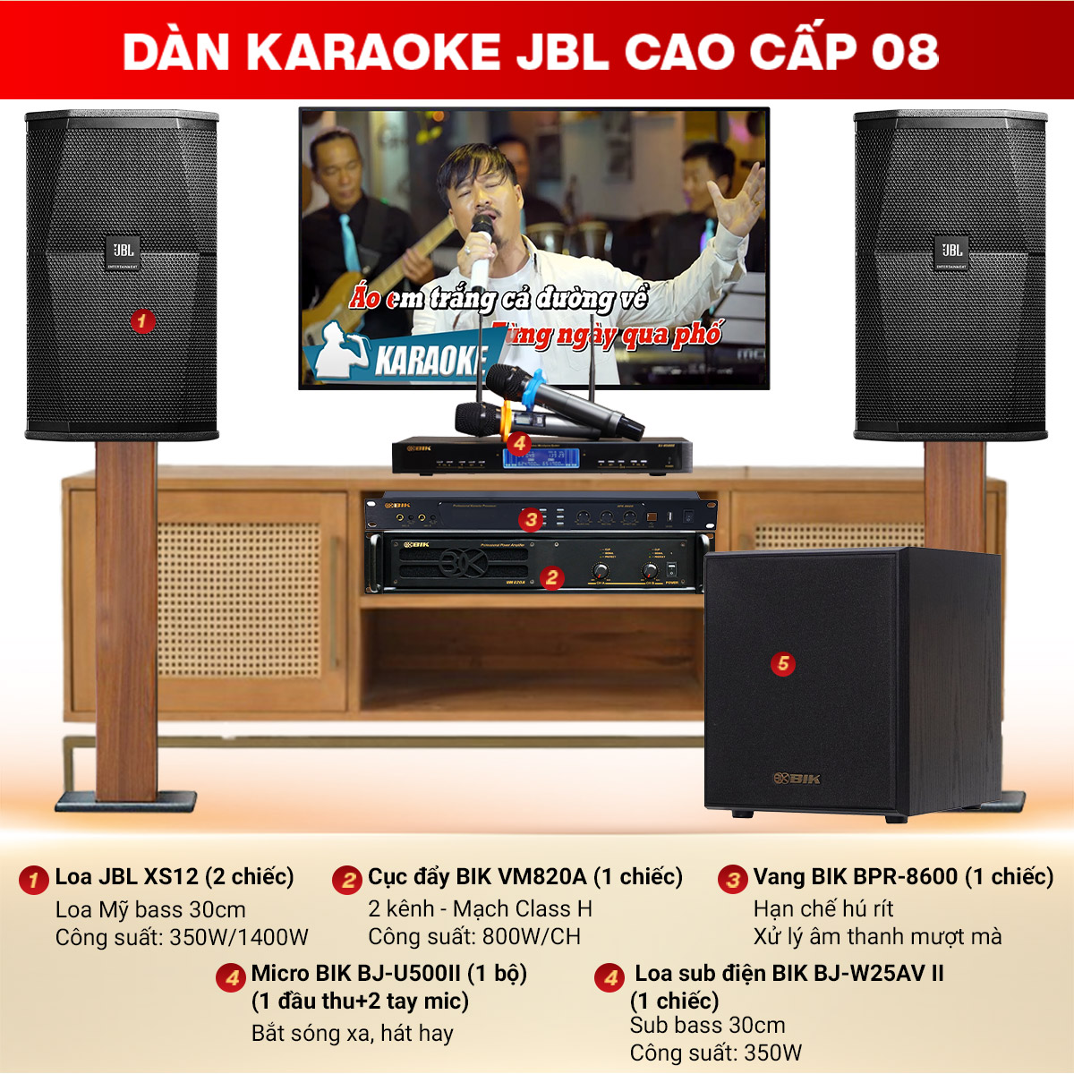 Dàn Karaoke JBL Cao Cấp 08