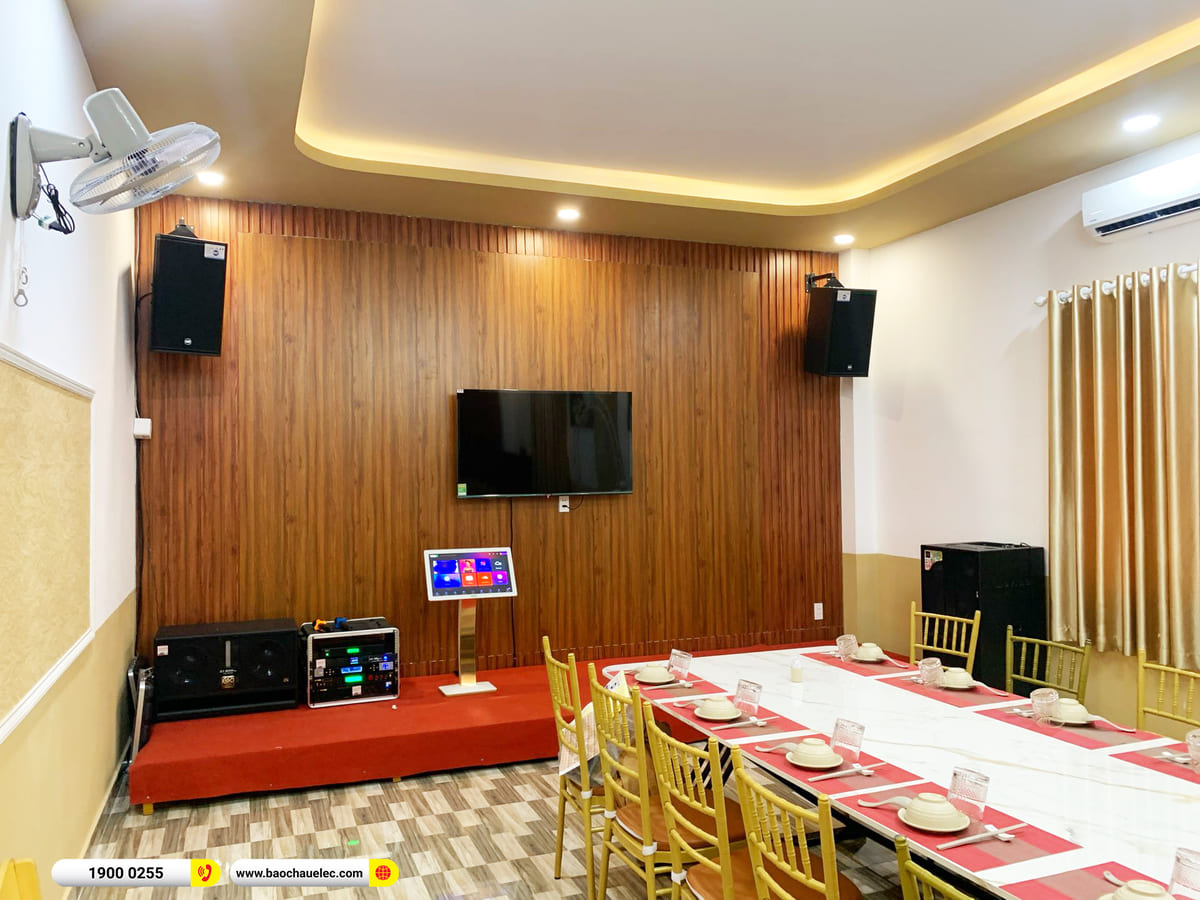 Lắp đặt 3 phòng karaoke RCF hơn 225tr cho nhà hàng của anh Quang ở TPHCM
