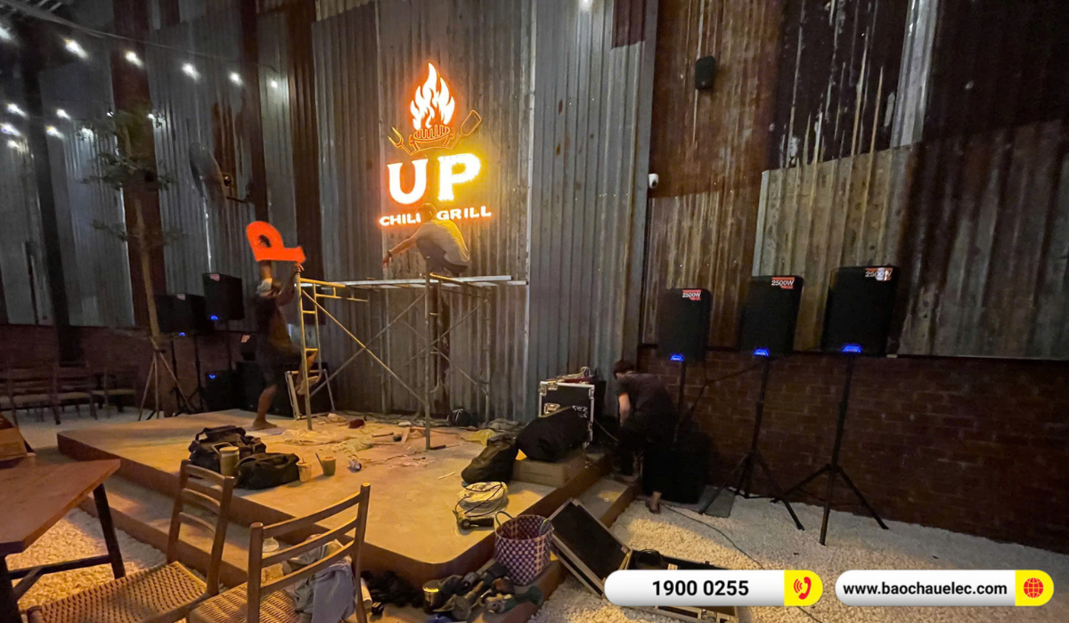 Lắp đặt âm thanh nhà hàng Alto cho quán buffet lẩu nướng Up Grill & Chill tại Cần thơ