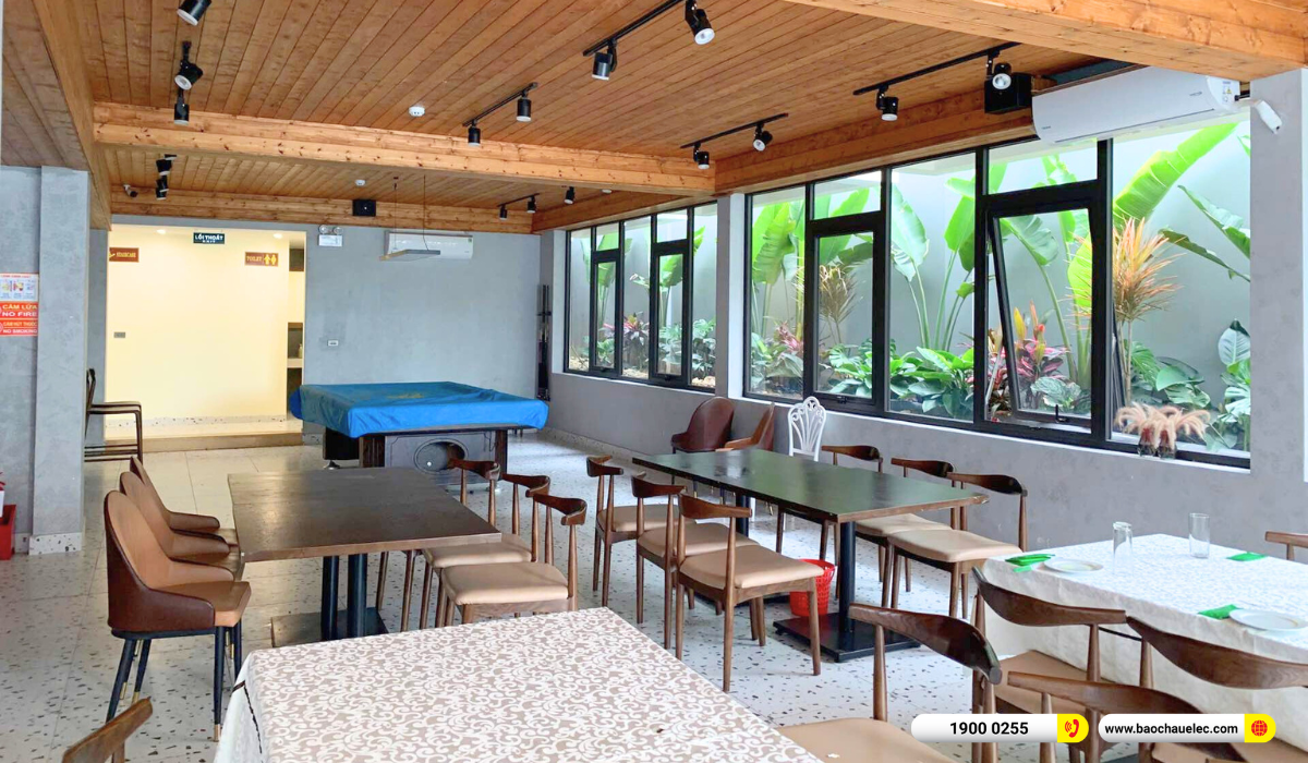 Lắp đặt dàn âm thanh BIK cho Nhà hàng Ô Mê Ly Homestay tại Bắc Ninh