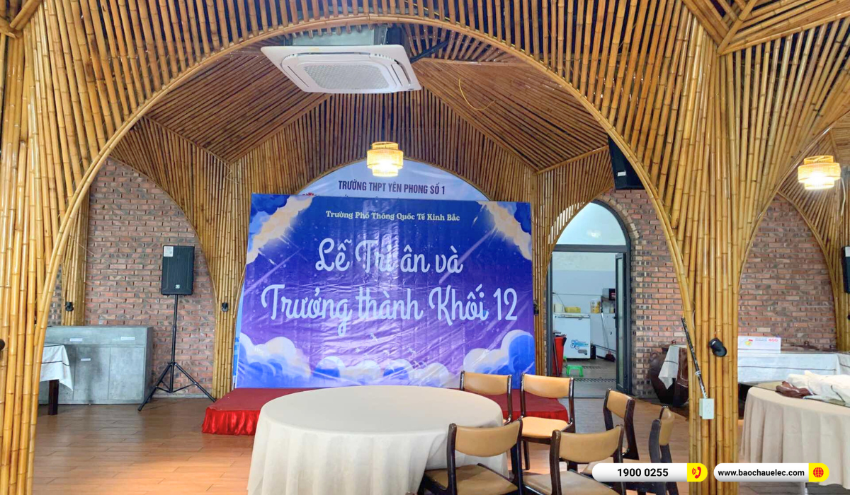 Lắp đặt dàn âm thanh BIK cho Nhà hàng Ô Mê Ly Homestay tại Bắc Ninh