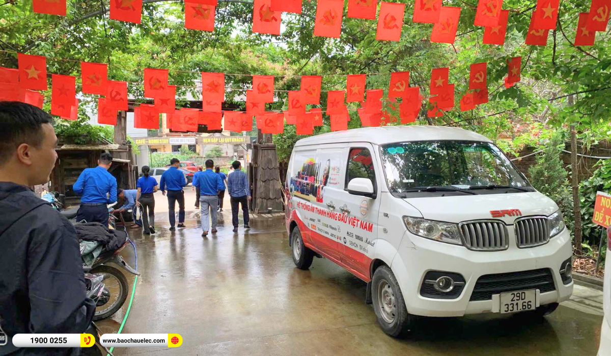 Lắp đặt dàn âm thanh BIK cho Nhà hàng Ô Mê Ly Homestay tại Bắc Ninh