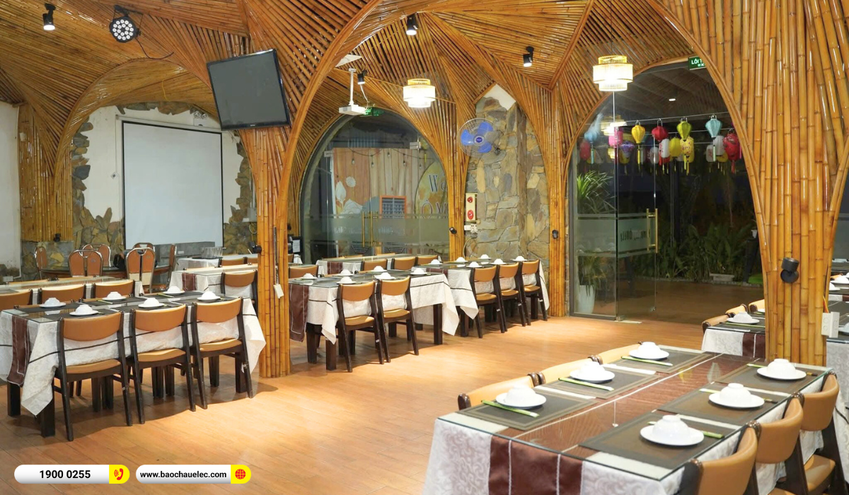 Lắp đặt dàn âm thanh BIK cho Nhà hàng Ô Mê Ly Homestay tại Bắc Ninh