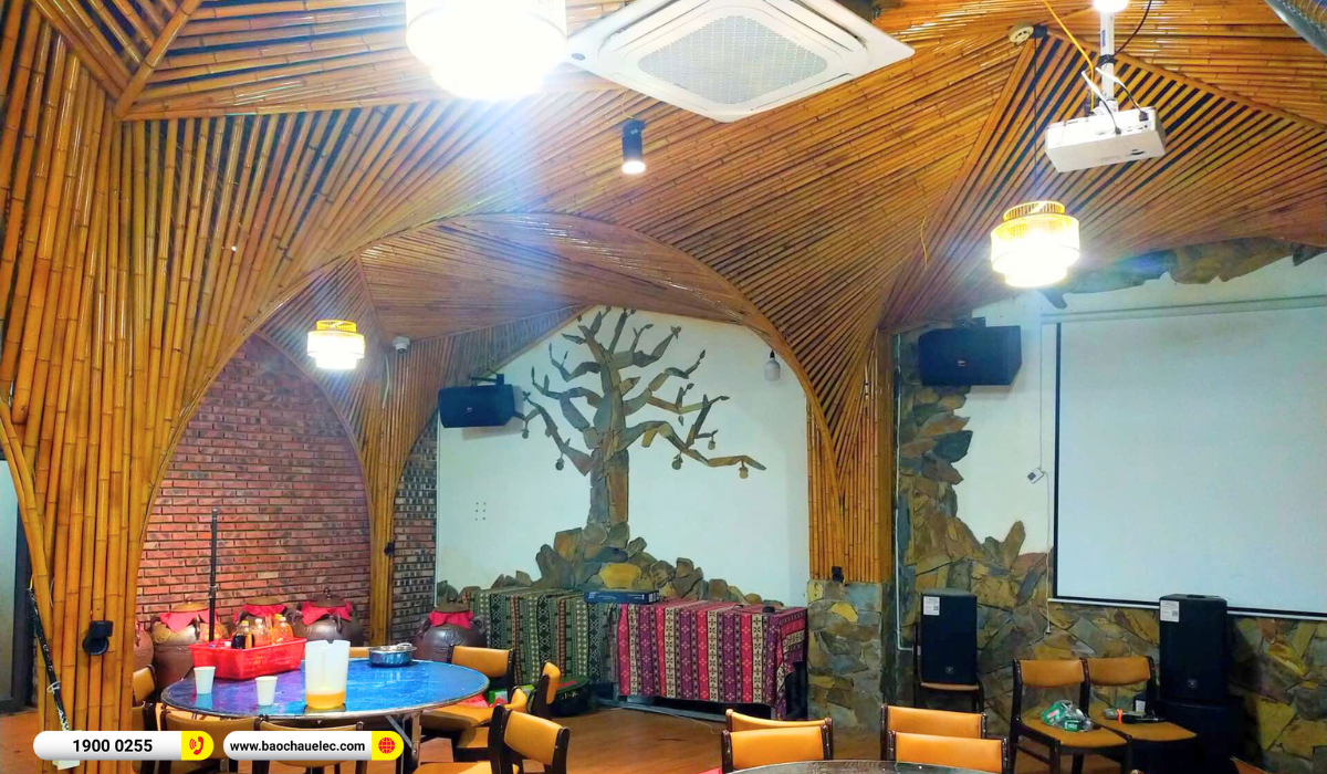Lắp đặt dàn âm thanh BIK cho Nhà hàng Ô Mê Ly Homestay tại Bắc Ninh