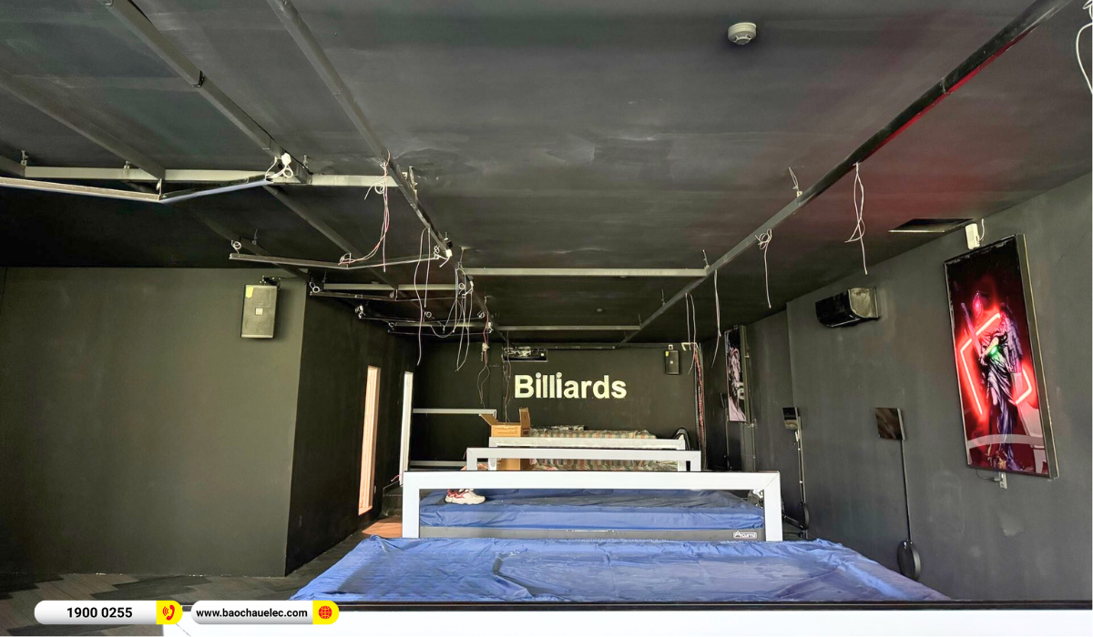 Lắp đặt dàn âm thanh BIK cho quán Billiards tại Đà Nẵng