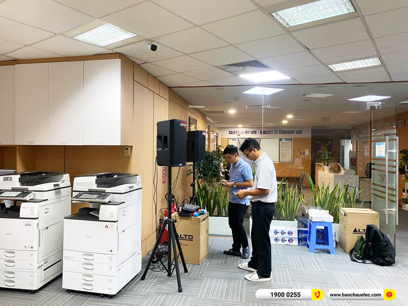 Lắp đặt dàn âm thanh hơn 28tr cho công ty anh Linh ở TPHCM