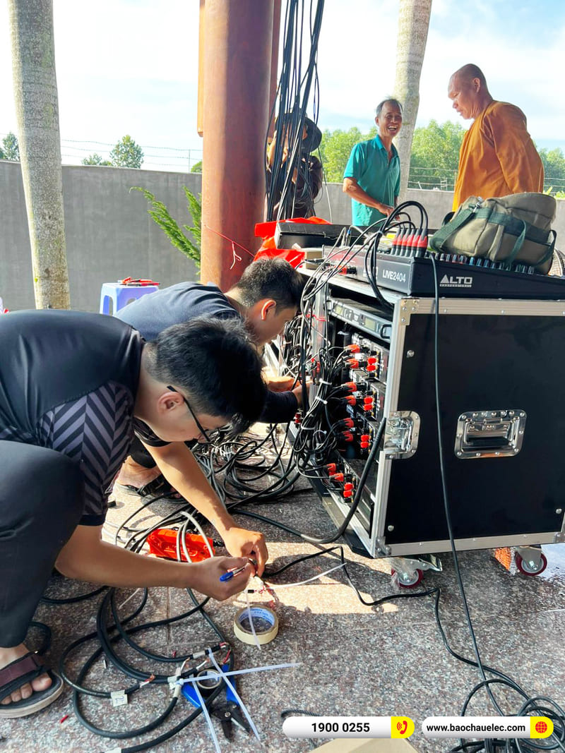 Lắp đặt dàn âm thanh cho thiền viện ở Đồng Nai