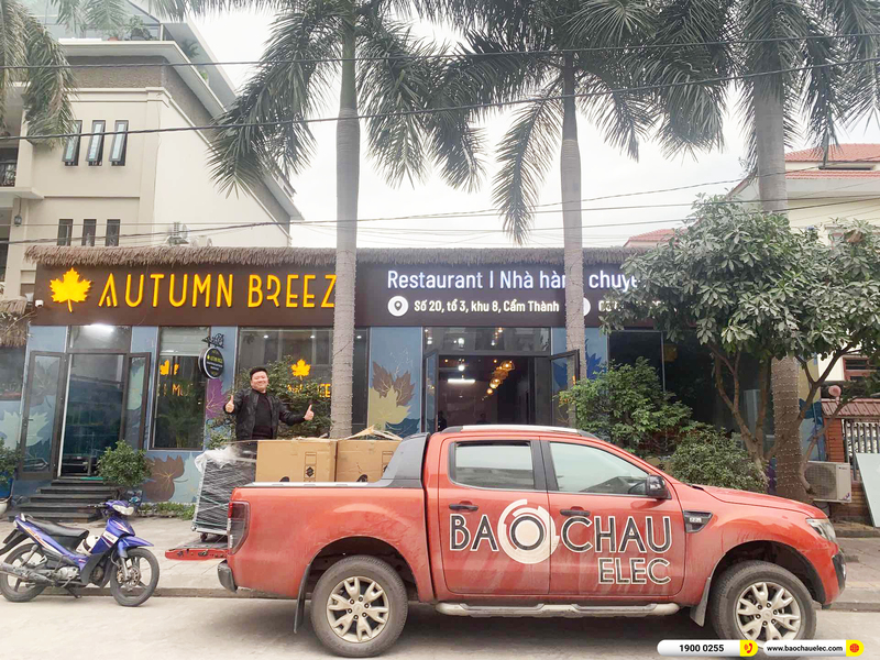 Lắp đặt dàn âm thanh gần 128tr cho nhà hàng Autumn Breeze Quảng Ninh