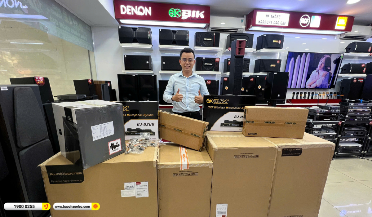 Lắp đặt dàn âm thanh nhà hàng Audiocenter cho quán Dìn Ký Cù Lao Xanh tại TP HCM