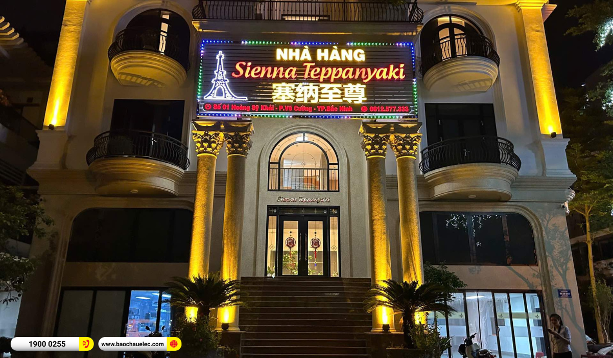 Lắp đặt dàn âm thanh nhà hàng JBL cho quán Sienna Teppanyaki tại Bắc Ninh