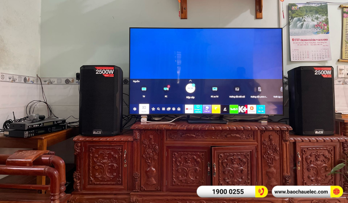 Lắp đặt dàn karaoke Alto hơn 31tr cho anh Anh tại Đồng Nai