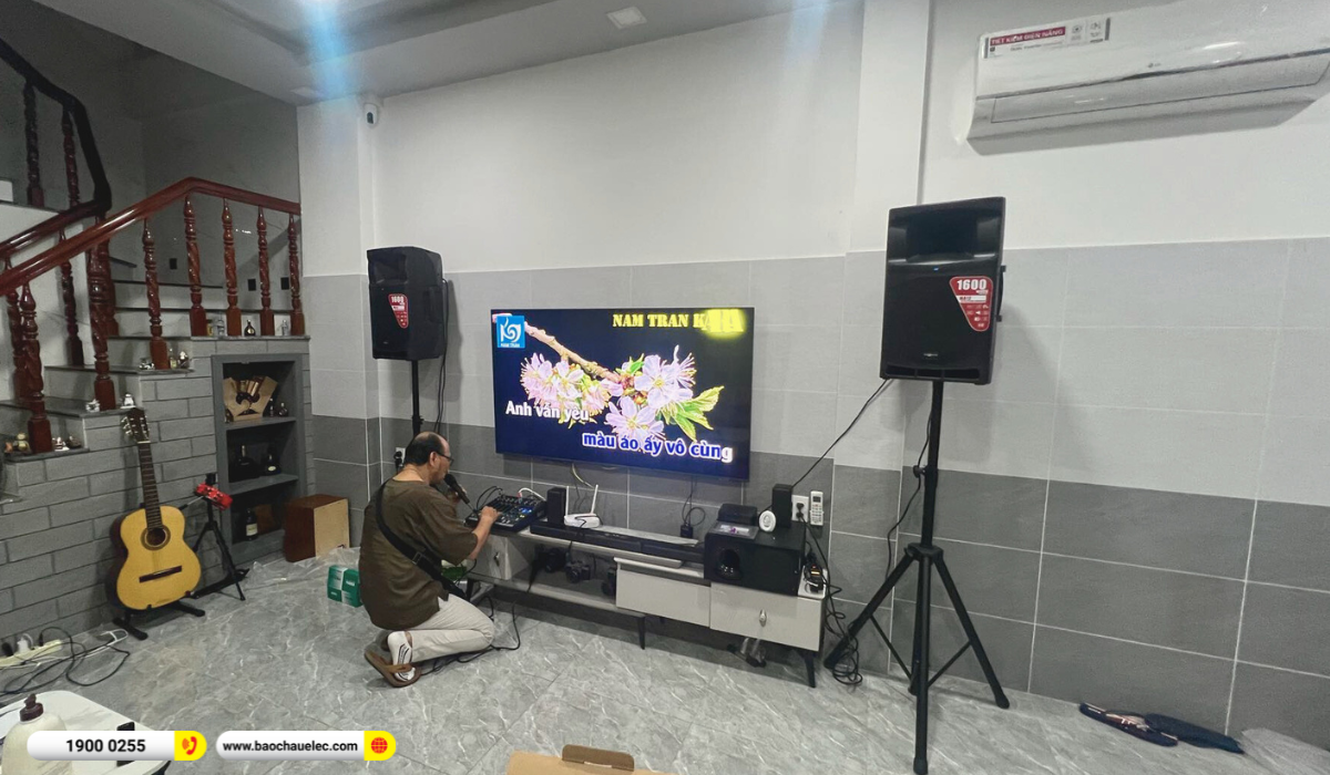 Lắp đặt dàn karaoke Audiocenter cho anh Cương tại TP HCM