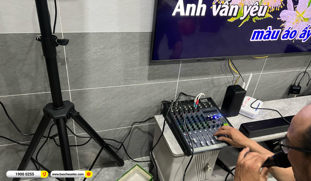 Lắp đặt dàn karaoke Audiocenter cho anh Cương tại TP HCM