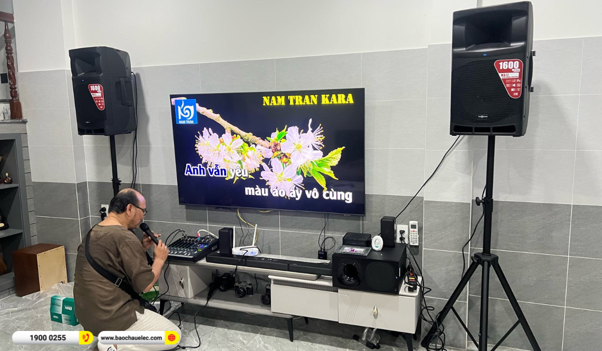 Lắp đặt dàn karaoke Audiocenter cho anh Cương tại TP HCM