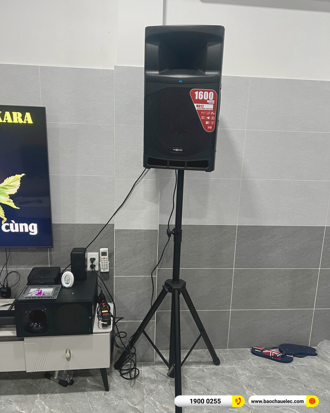 Lắp đặt dàn karaoke Audiocenter cho anh Cương tại TP HCM