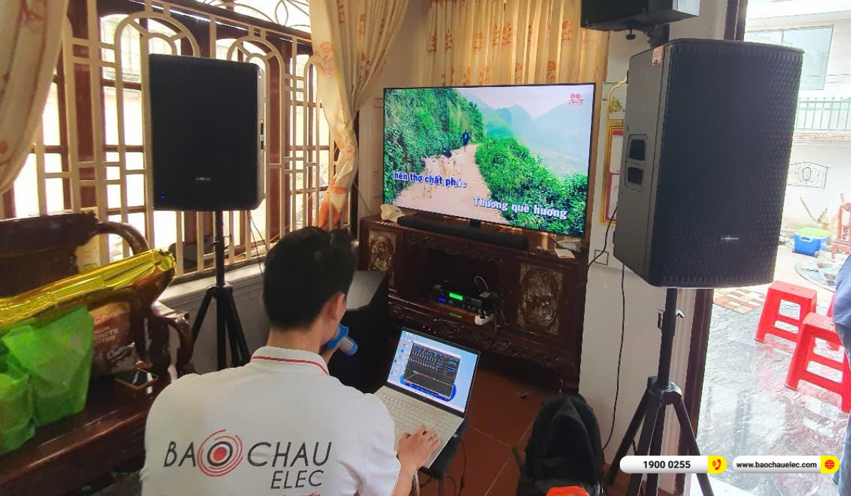 Lắp đặt dàn karaoke Audiocenter cho anh Hiển tại TP HCM