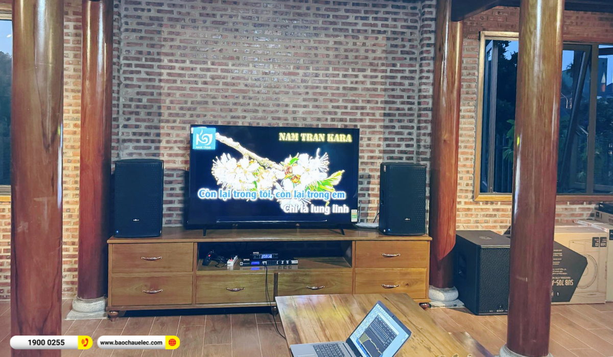 Lắp đặt dàn karaoke Audiocenter cho chú Bình tại Lâm Đồng