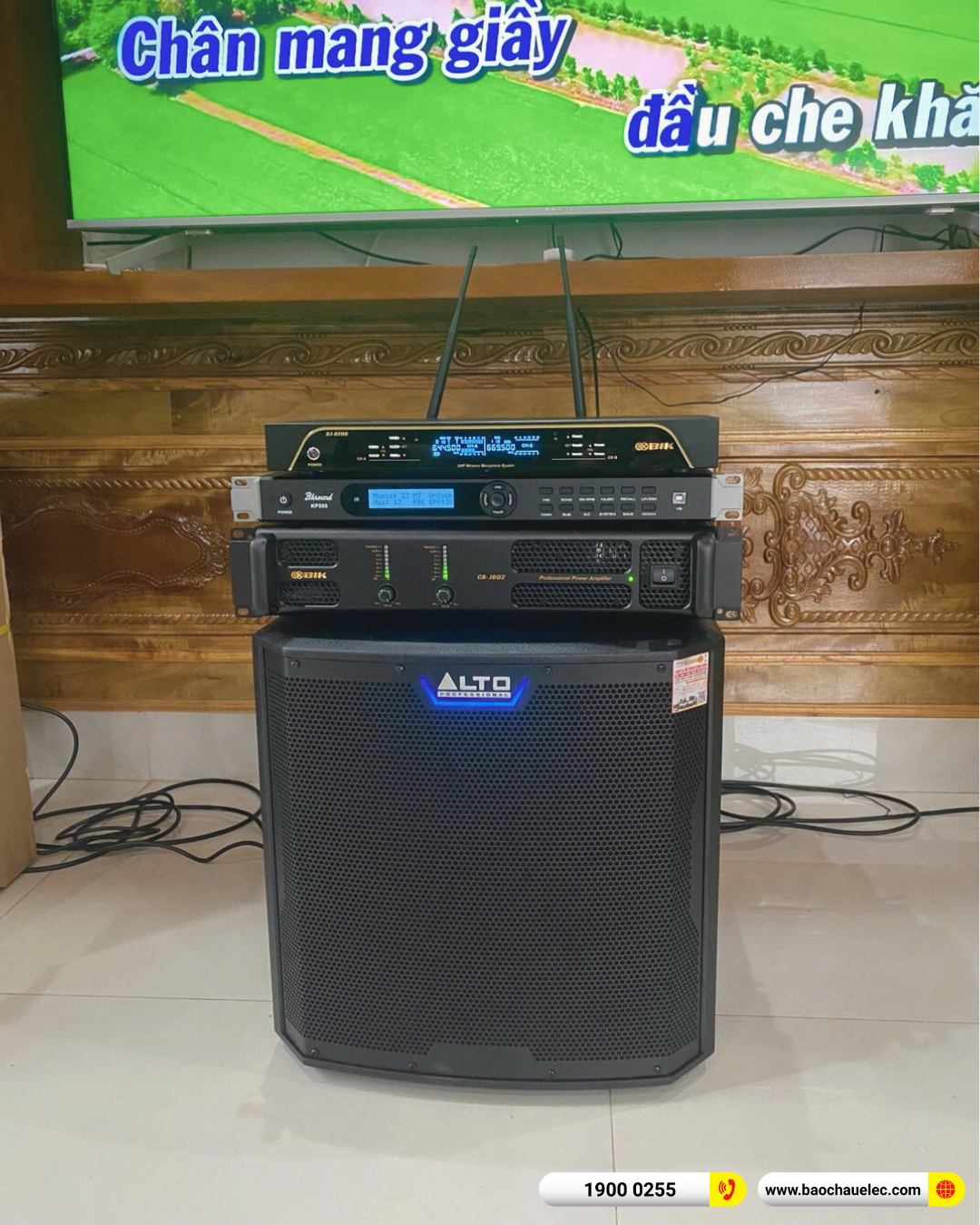 Lắp đặt dàn karaoke BIK hơn 44tr cho anh Thắng tại Thanh Hóa