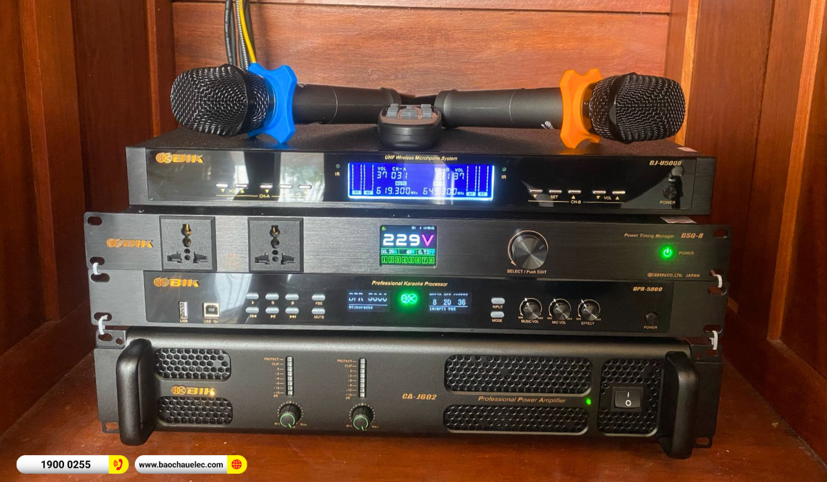 Lắp đặt dàn karaoke BIK gần 45tr cho anh Trường tại Hà Nội