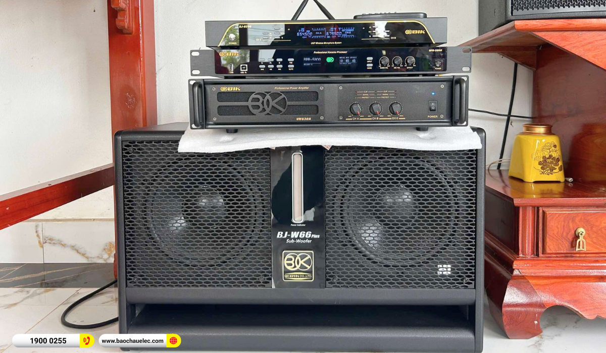 Lắp đặt dàn karaoke BIK gần 45tr cho bác Thuyết tại Bắc Giang