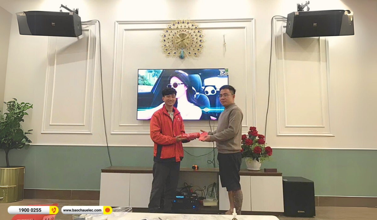 Lắp đặt dàn karaoke BIK gần 45tr cho chị Nhuần tại Thái Bình