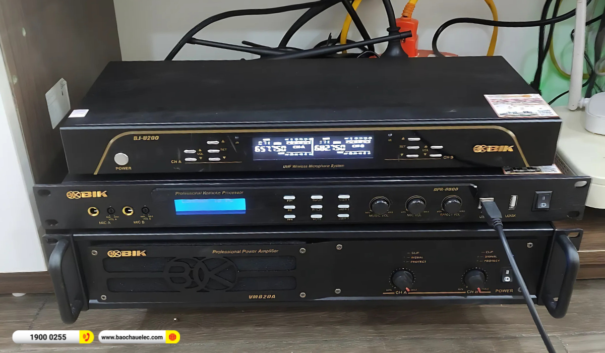 Lắp đặt dàn karaoke BIK gần 45tr cho chị Nhuần tại Thái Bình
