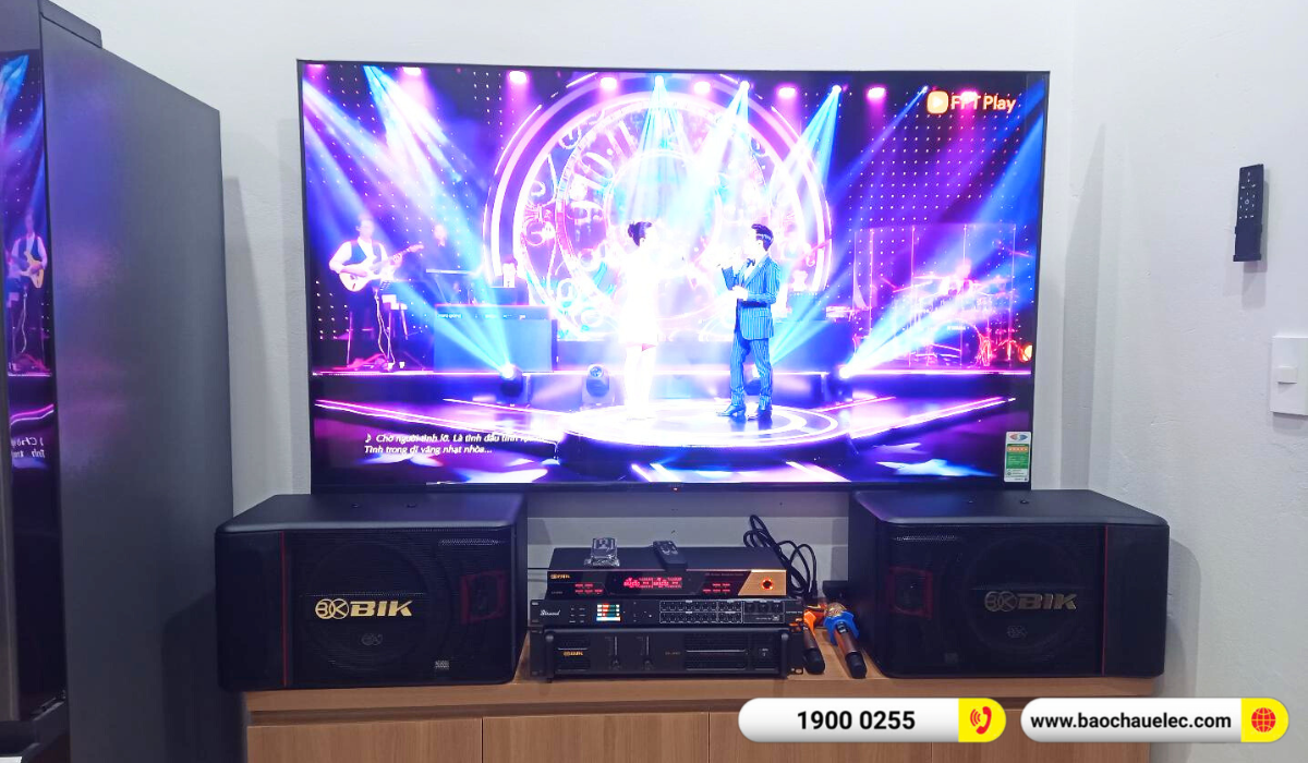 Lắp đặt dàn karaoke BIK hơn 22tr cho chị Phương tại Hà Nội