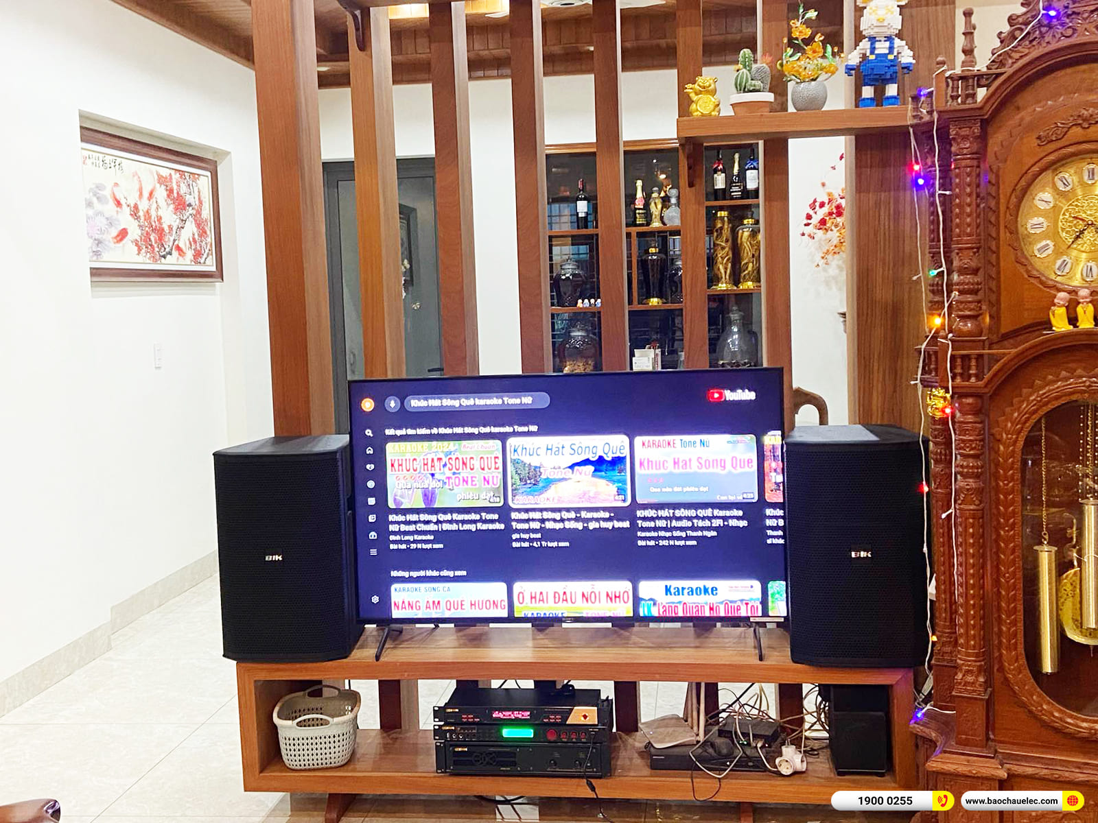 Lắp đặt dàn karaoke BIK cho chú Đồng ở Hải Phòng
