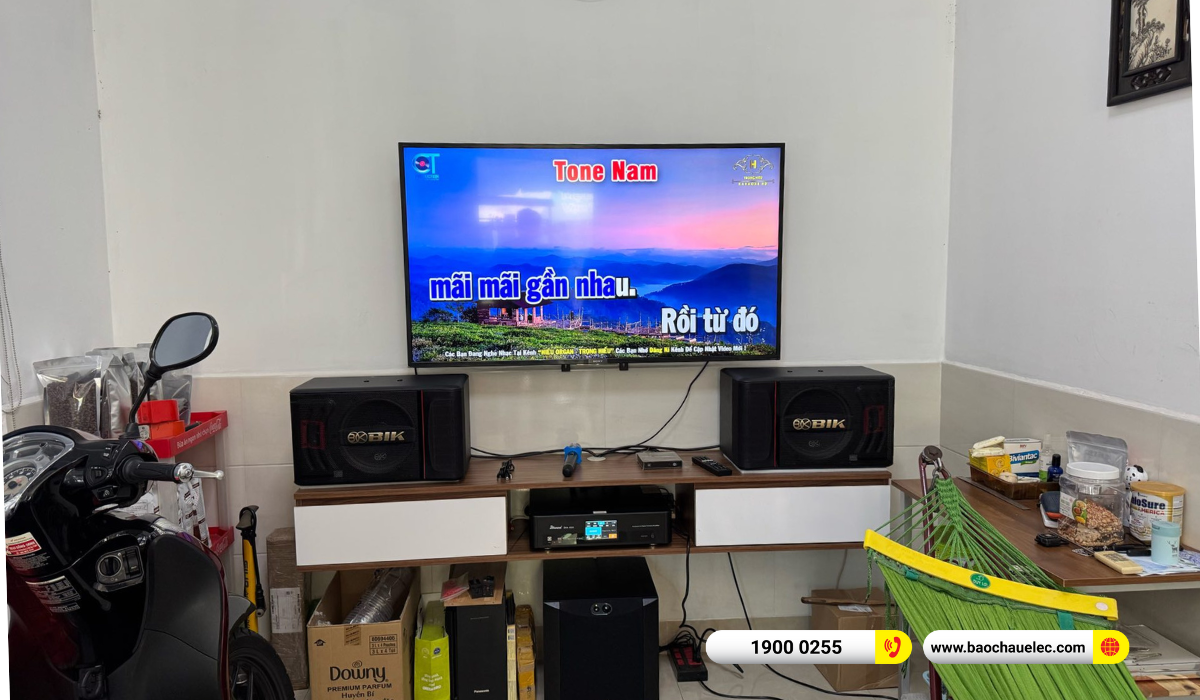 Lắp đặt dàn karaoke BIK hơn 25tr cho chú Phú tại TP HCM