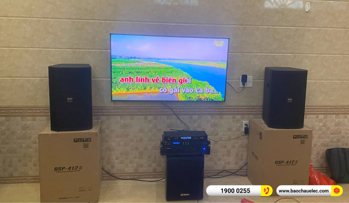 Lắp đặt dàn karaoke BIK hơn 44tr cho anh Diên tại Hải Phòng