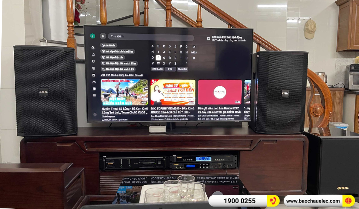 Lắp đặt dàn Karaoke BIK hơn 44tr cho anh Sơn tại Hà Nội