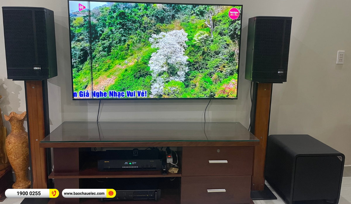 Lắp đặt dàn karaoke BIK hơn 48tr cho anh Chiến tại Thủ Đức