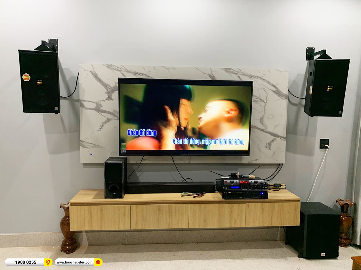 Lắp đặt dàn karaoke BMB hơn 50tr cho anh Lộc ở Trà Vinh