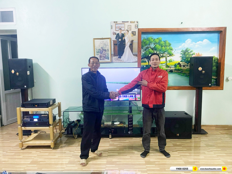 Lắp đặt dàn karaoke BMB hơn 100tr cho anh Quý ở Thanh Hóa 