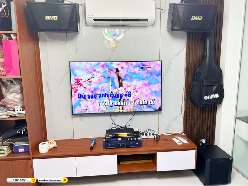 Lắp đặt dàn karaoke BMB hơn 46tr cho anh Thịnh ở TPHCM