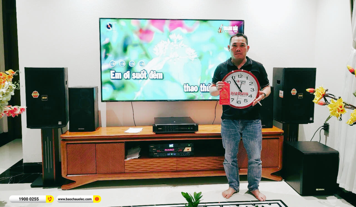 Lắp đặt dàn karaoke BMB gần 65 triệu cho anh Thường tại Thanh Hóa