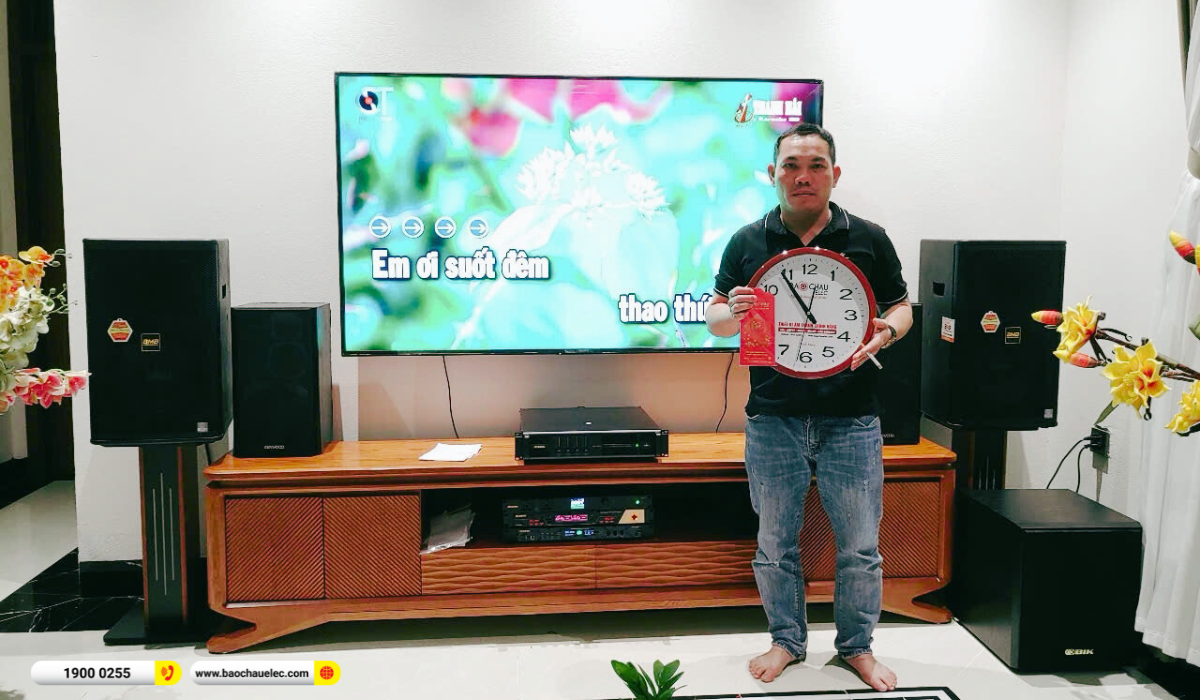 Lắp đặt dàn karaoke BMB gần 65 triệu cho anh Thường tại Thanh Hóa