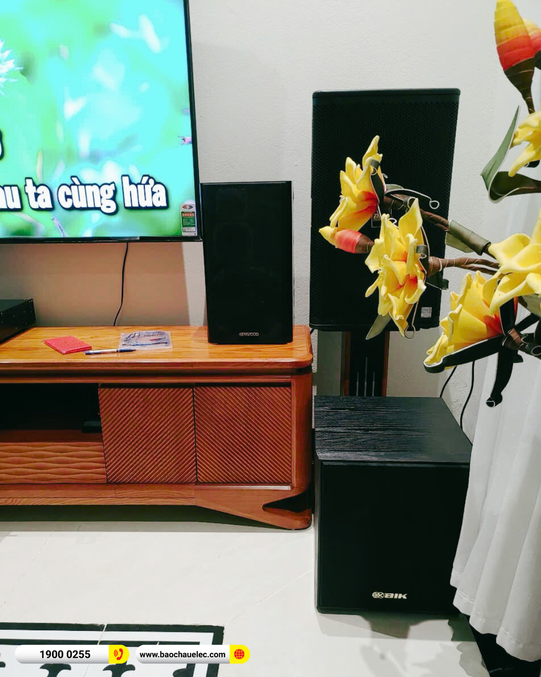 Lắp đặt dàn karaoke BMB gần 65 triệu cho anh Thường tại Thanh Hóa